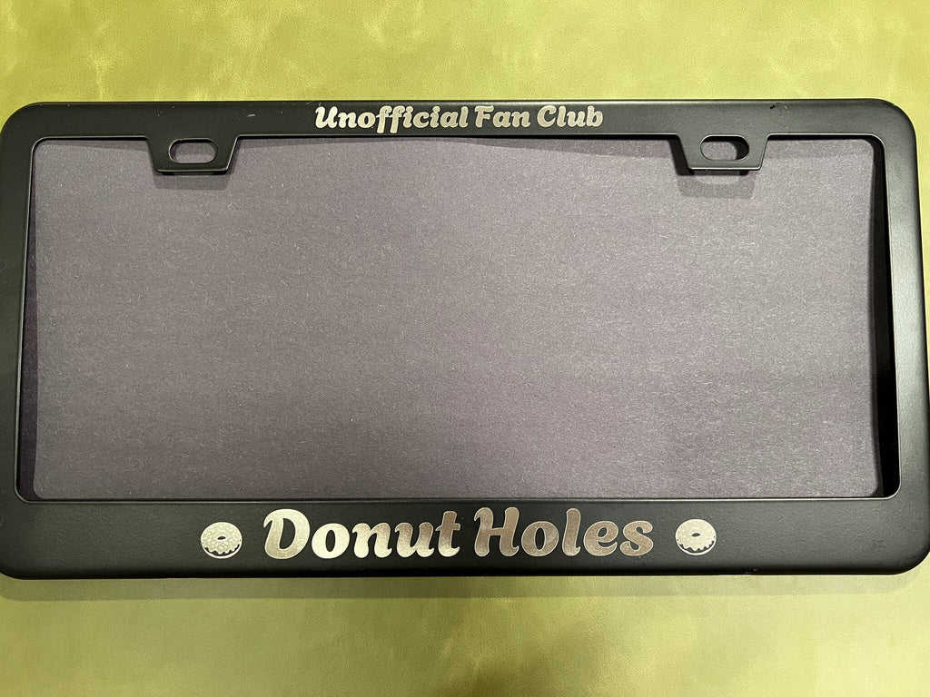 Donut Holes license plate frame
