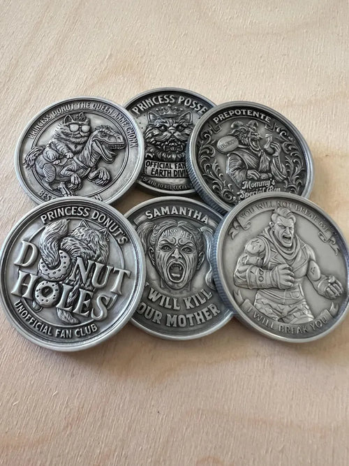 Dungeon Crawler Carl Themed Fantasy Dungeon Coins - Metal - Customizable - Handcrafted