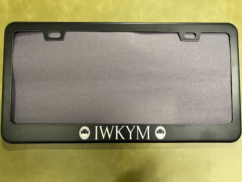 DCC license plate frame - IWKYM