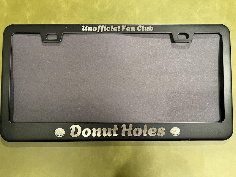 DCC license plate frame - Donut Holes