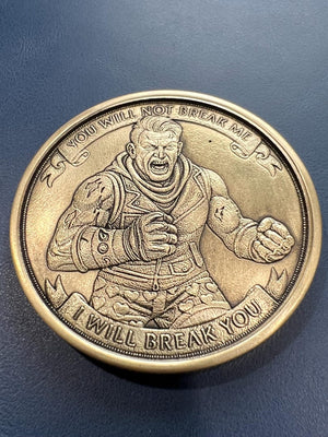 Champions Mantra brass coin