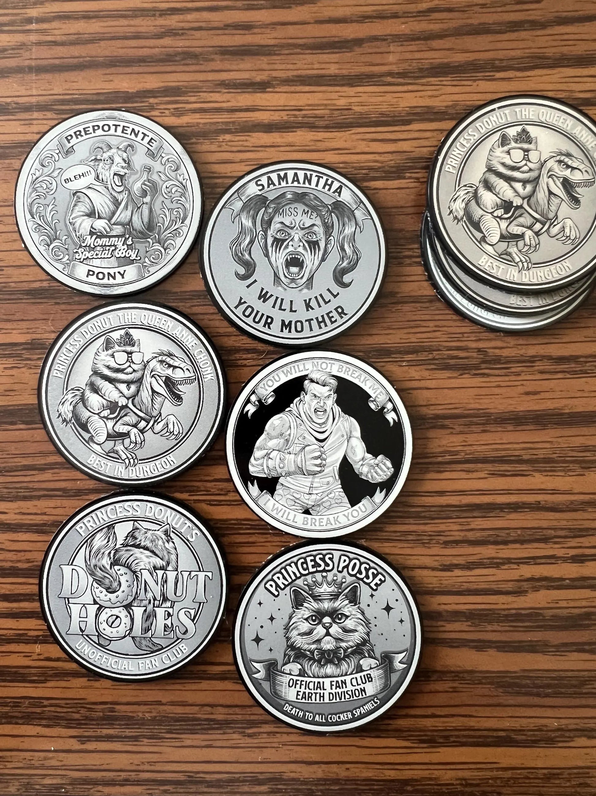 Dungeon Crawler Carl Themed Fantasy Tokens / Coins - Custom - Acrylic